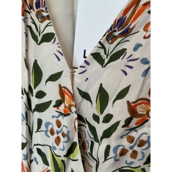 NWT Anthropologie Laia Botanical Wrap Top Dress Size 12 - Picture 5 of 11